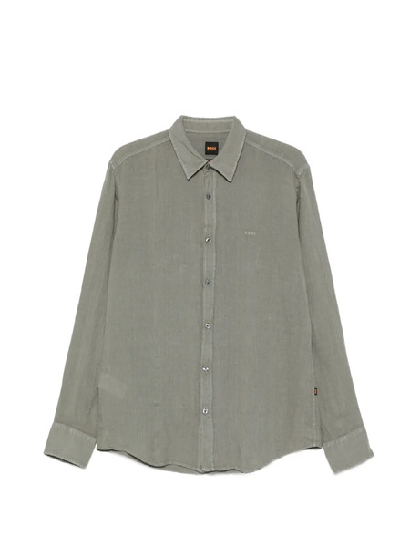  Boss Buttoned Logo Shirt - Green 