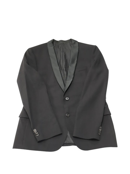  Boss Buttoned Tuxedo Blazer - Black 