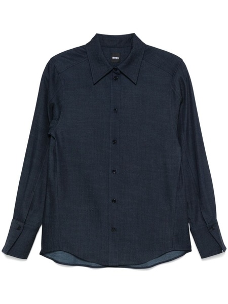  Boss Chambray Shirt - Blue 