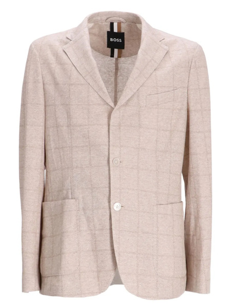 Boss Checked Blazer - Neutrals 