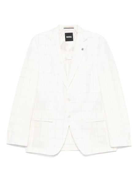  Boss Checked Blazer - White 