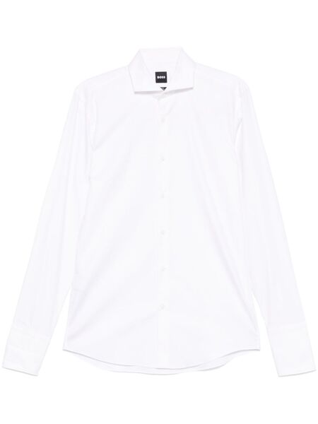  Boss Classic-collar Shirt - White 