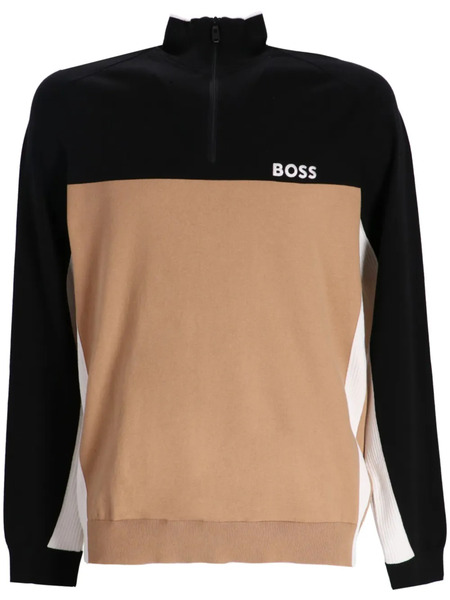  Boss Colour-block Sweatshirt - Black 