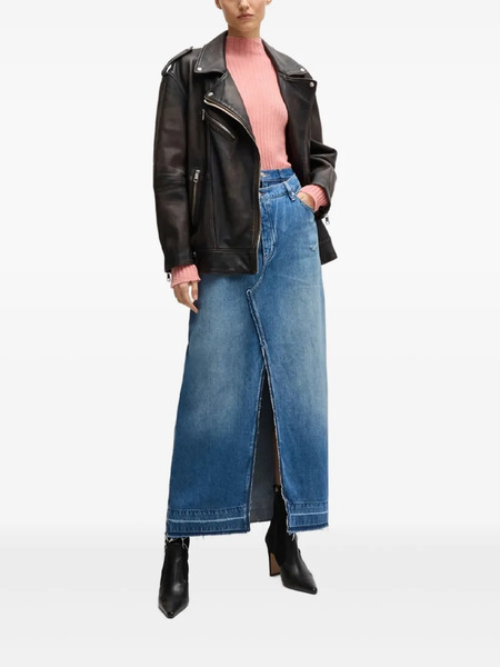  Boss Denim Maxi Skirt - Blue 