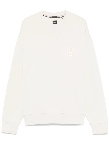  Boss Double B Cotton Sweatshirt - Neutrals 