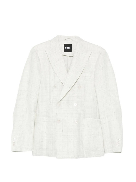  Boss Double-breasted Blazer - Neutrals 