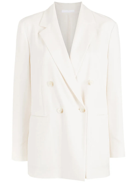  Boss Double-breasted Blazer - White 