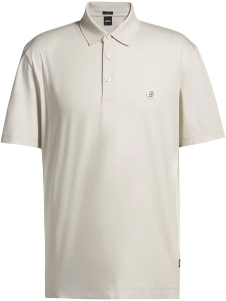  Boss Double Monogrammed Polo Shirt - Grey 
