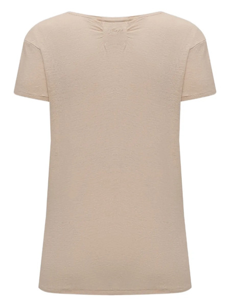  Boss Embroidered-detail Linen Top - Neutrals 