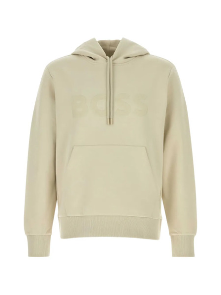  Boss Embossed Hooded Sweatshirt - Neutrals 