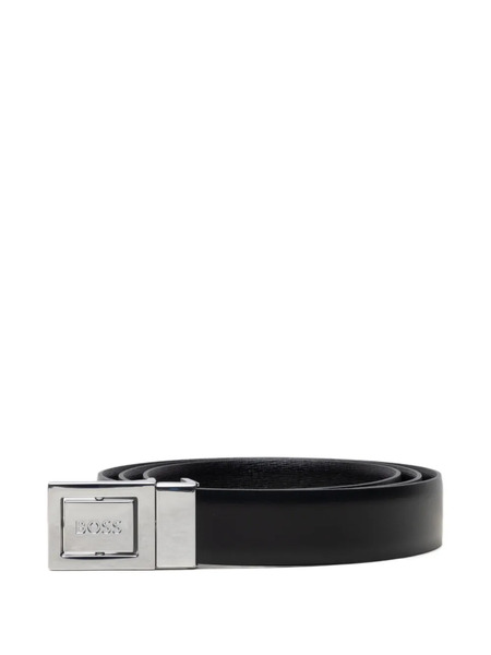  Boss Engraved-logo Reversible Belt - Black 