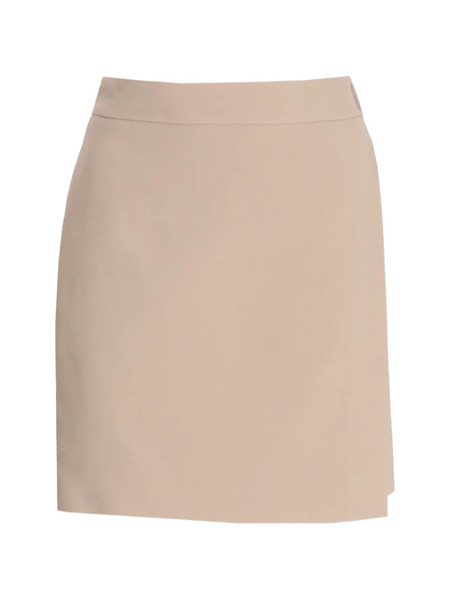  Boss Front-vent Mini Skirt - Neutrals 