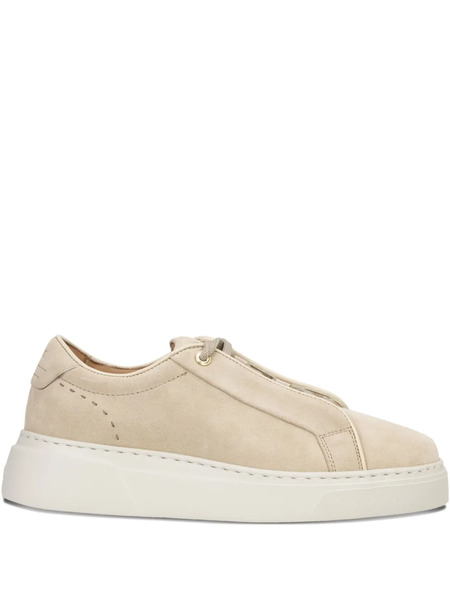  Boss Gary Suede Platform Sneakers - Neutrals 