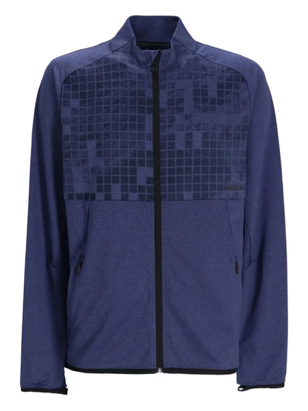  Boss Geometric-pattern Zip-up Sweatshirt - Blue 