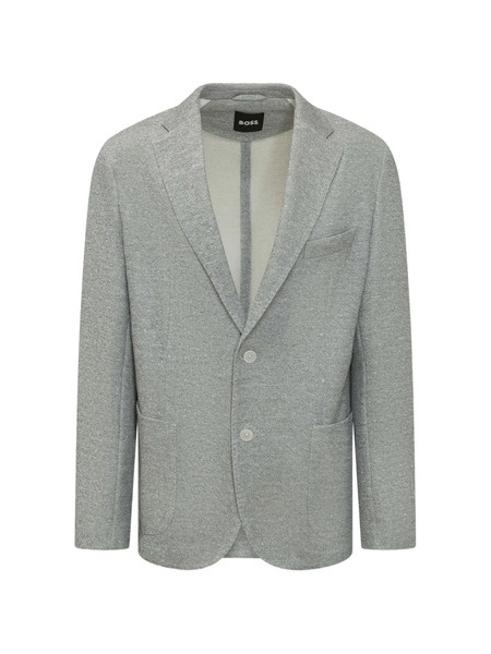  Boss Hanry Single-breasted Blazer - Grey 