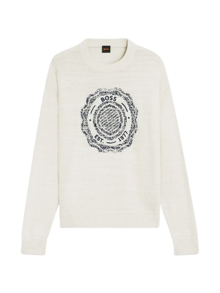  Boss Intarsia-knit Sweater - Neutrals 