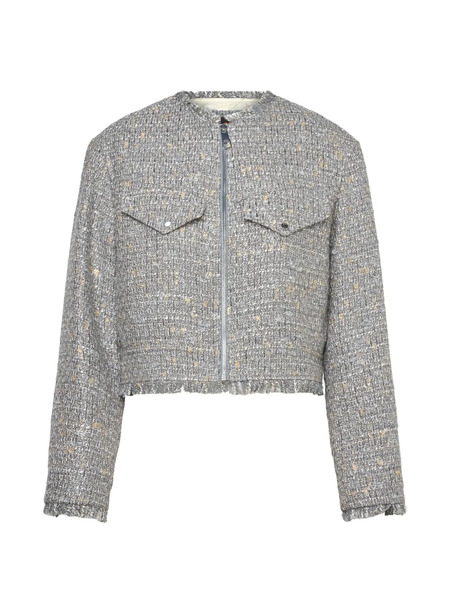  Boss Jawelli Frayed Jacket - Grey 