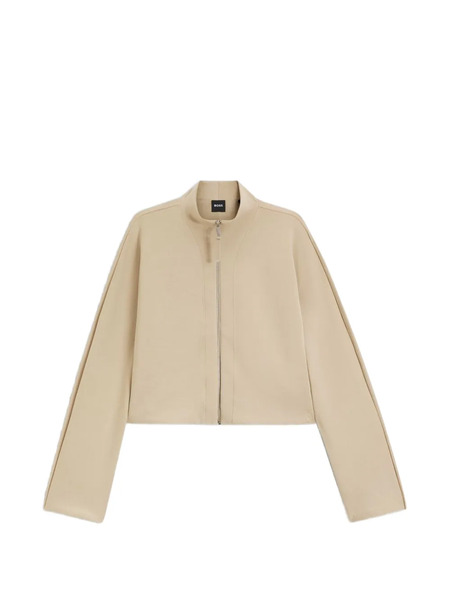  Boss Jersey Bomber Jacket - Neutrals 