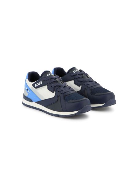  Boss Kidswear Colourblock Sneakers - Blue 