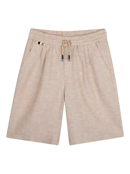  Boss Kidswear Drawstring Pocket Shorts - Neutrals 