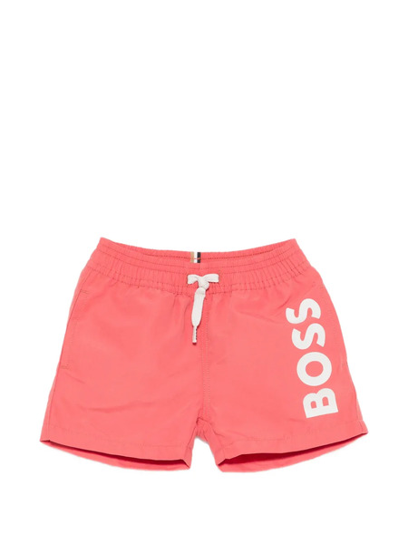  Boss Kidswear Drawstring Swim Shorts - Red 