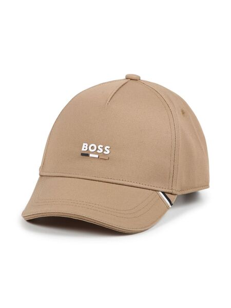  Boss Kidswear Embroidered-logo Baseball Cap - Neutrals 