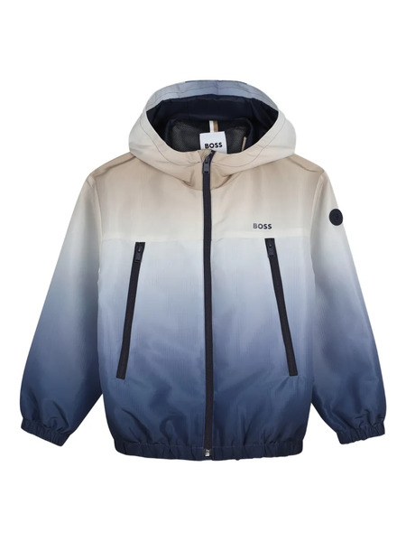  Boss Kidswear Gradient-effect Windbreaker - Blue 
