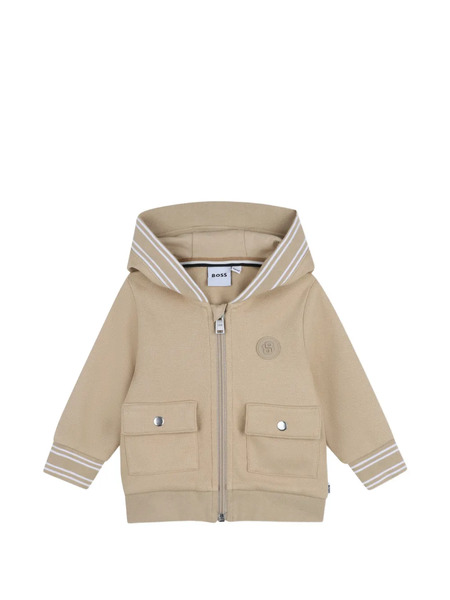  Boss Kidswear Hooded Pocket Jacket - Neutrals 