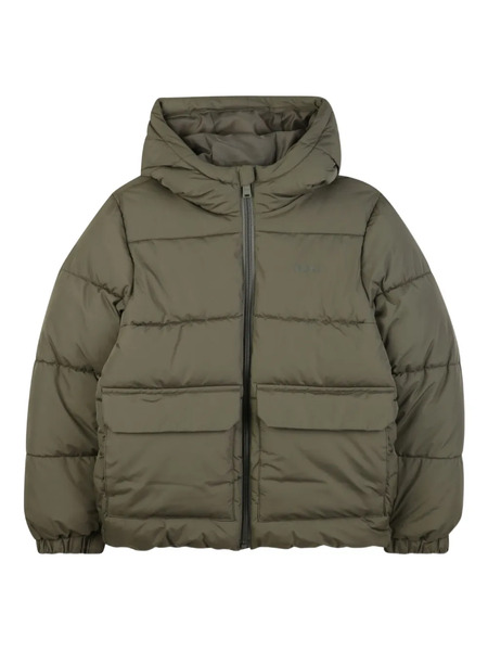  Boss Kidswear Hooded Puffer Jacket - Green 