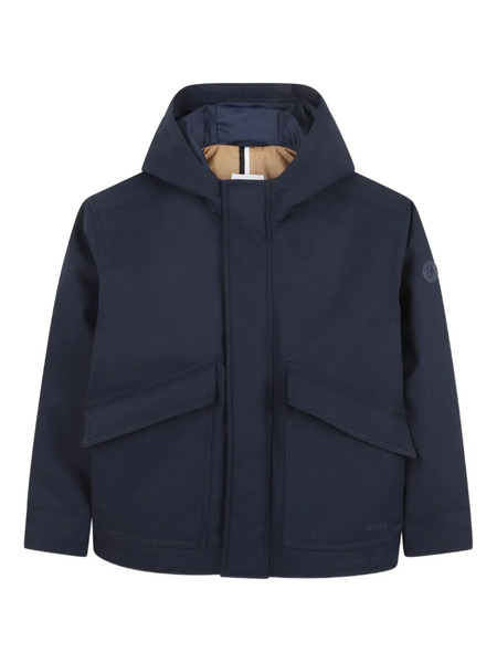  Boss Kidswear Hooded Utility Jacket - Blue 