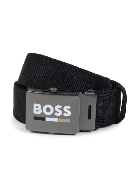  Boss Kidswear Log-buckle Adjustable Belt - Blue 