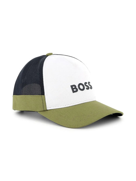  Boss Kidswear Logo Applique Baseball Cap - Green 