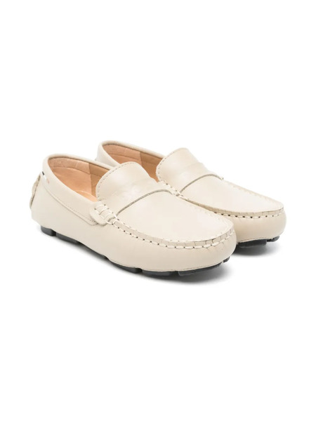  Boss Kidswear Logo-debossed Loafers - Neutrals 