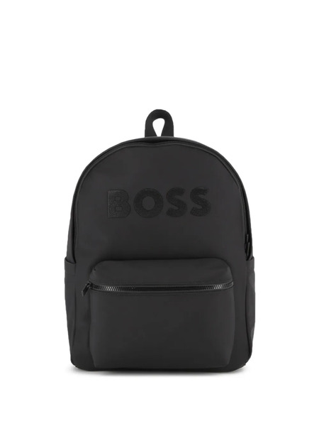  Boss Kidswear Logo-embossed Backpack - Black 