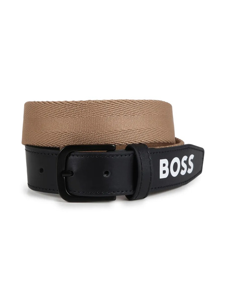  Boss Kidswear Logo-print Belt - Neutrals 