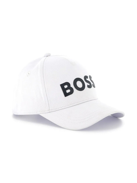  Boss Kidswear Logo-print Cotton Baseball Cap - White 