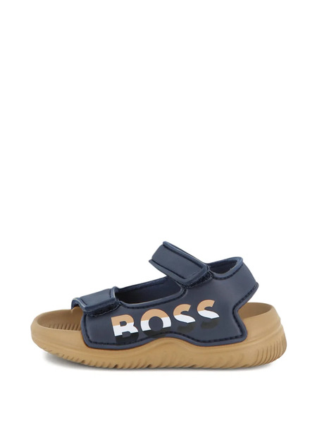  Boss Kidswear Logo Strap Sandals - Blue 