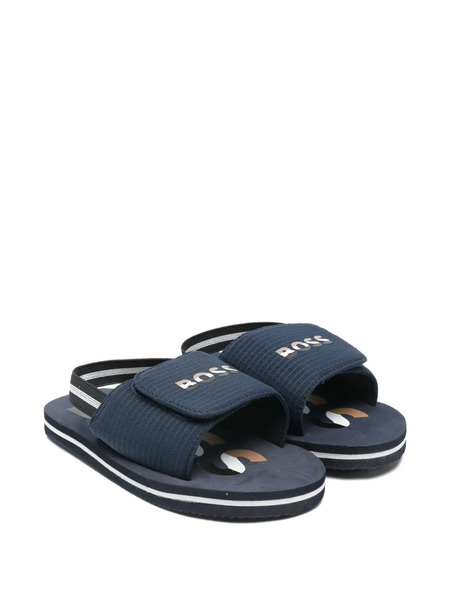  Boss Kidswear Logo Strap Sandals - Blue 