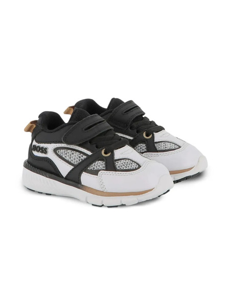  Boss Kidswear Mesh-panelled Sneakers - Black 