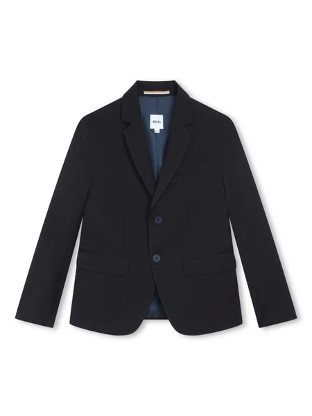 Boss Kidswear Notched-lapel Single-breasted Blazer - Blue 