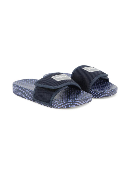  Boss Kidswear Patterned Slides - Blue 