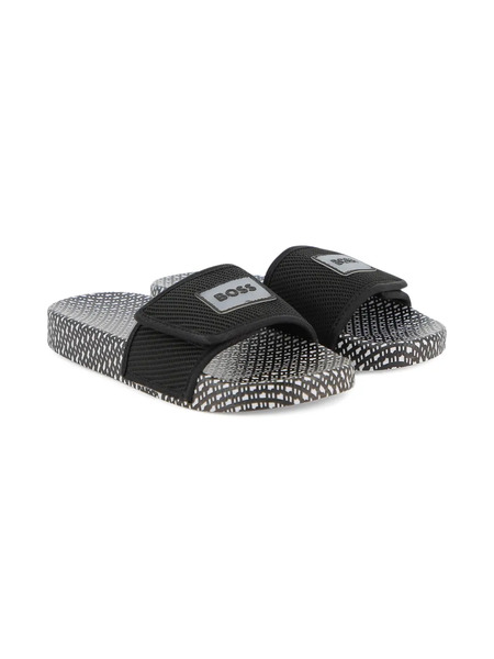  Boss Kidswear Patterned Slides - White 