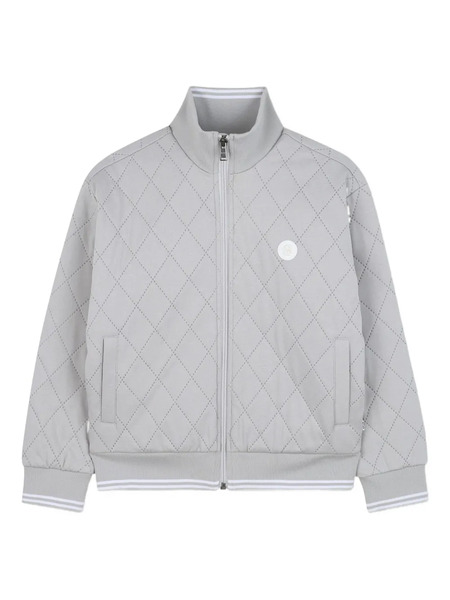  Boss Kidswear Quilted Zip-up Jacket - Grey 