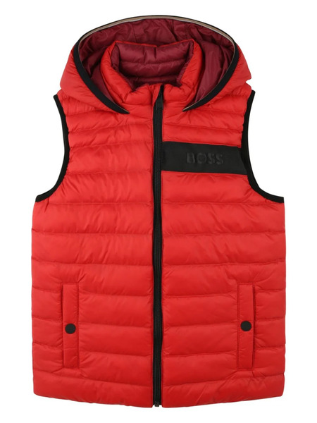  Boss Kidswear Reversible Padded Gilet - Red 