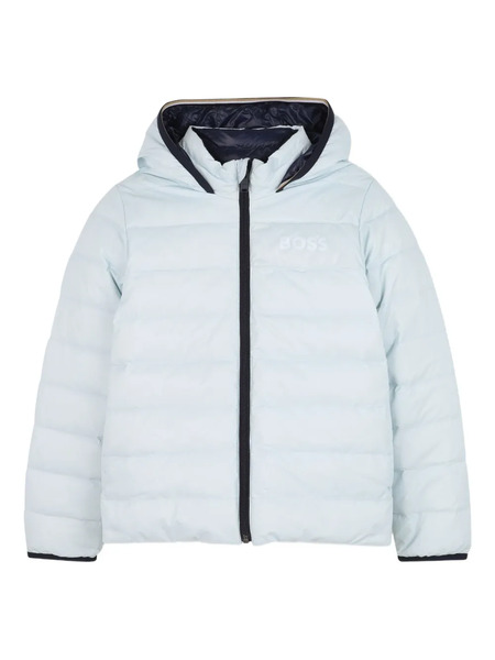  Boss Kidswear Reversible Padded Hooded Jacket - Blue 