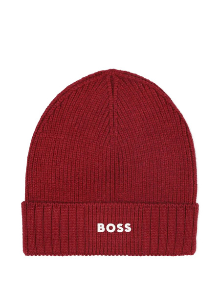  Boss Kidswear Ribbed Beanie - Red 