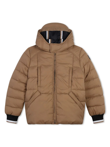  Boss Kidswear Ripstop Padded Jacket - Neutrals 