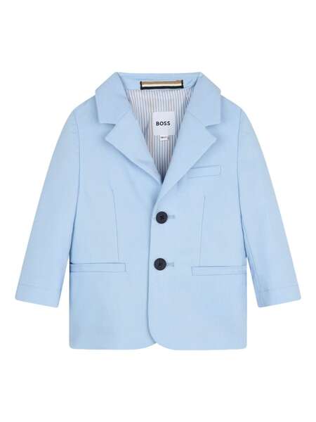  Boss Kidswear Single-breasted Blazer - Blue 