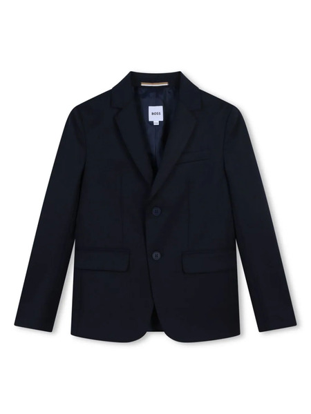  Boss Kidswear Single-breasted Blazer - Blue 