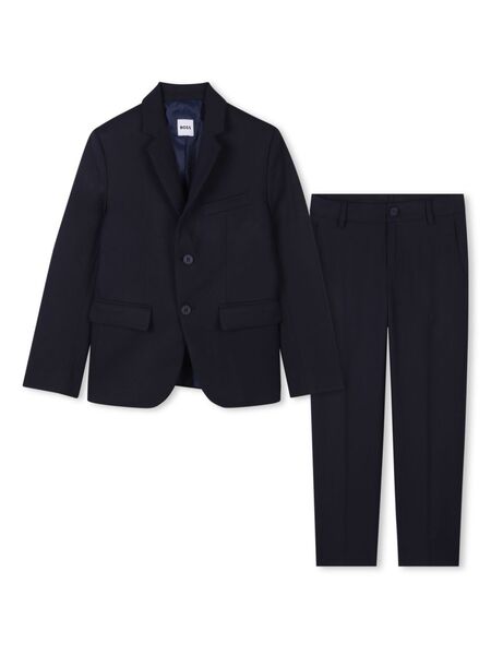  Boss Kidswear Single-breasted Two-piece Suit - Blue 